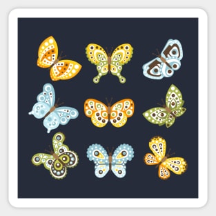 fantastic butterflies hand drawn Sticker